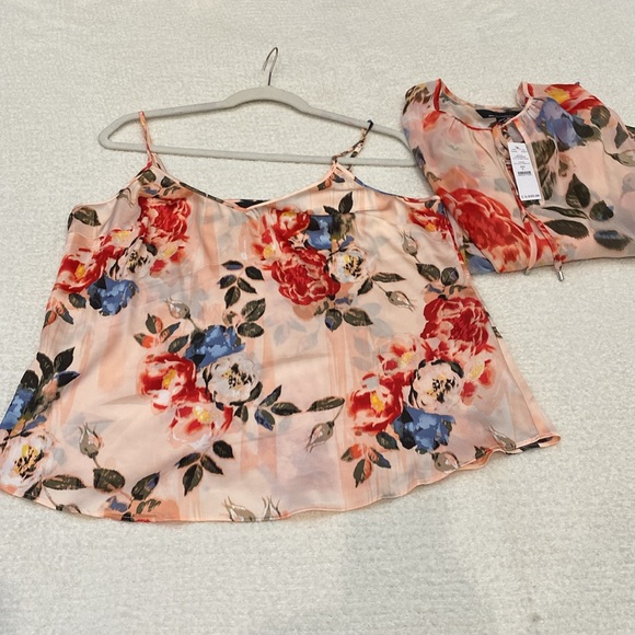 White House Black Market 2-in-1 Floral Top - Picture 9 of 11